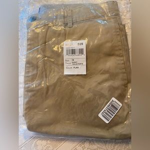 Children’s Place Boys Uniform Husky Stretch Chino Pants - Size 18 Husky 2 pairs